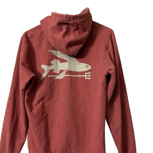 Patagonia Mens Flying Fish midweight hooded full-zip Sweatshirt Organic Cotton s - Picture 10 of 11